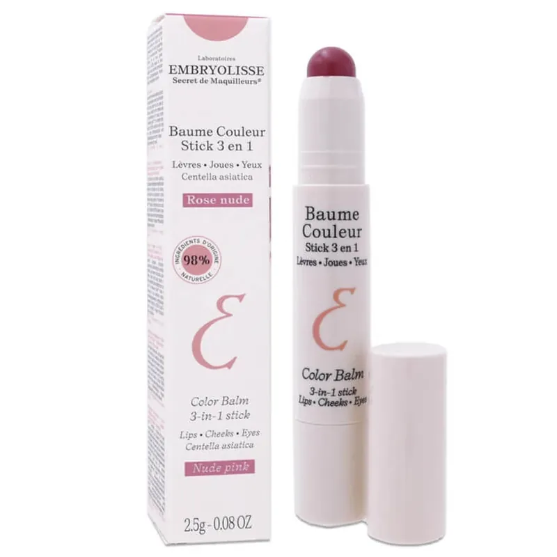 EMBRYOLISSE BALSAM DE BUZE COLORAT STICK 3 ÎN 1 ROZ NUD 2,5 G Premium