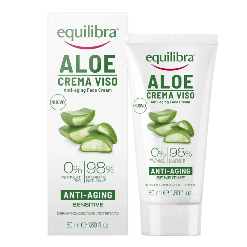 Equilibra, Aloe Vera Cremă de față, anti-îmbătrânire, 50 ml Livrare expres