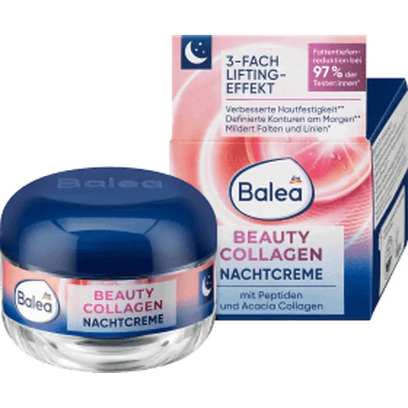Balea Cremă de față pentru noapte cu colagen, 50 ml Plată sigură