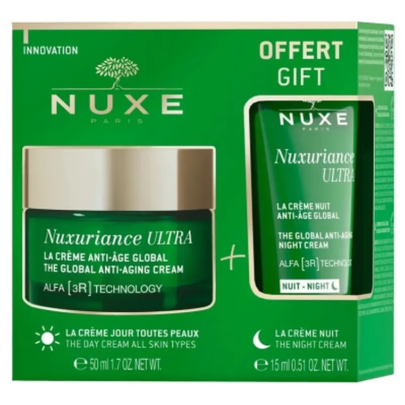 Nuxe Nuxuriance Ultra Crema anti-îmbătrânire globală 50 ml + Crema de noapte anti-îmbătrânire globală 15 ml cadou Retur gratuit