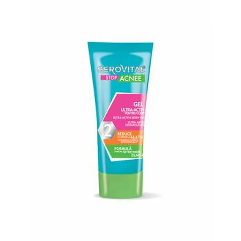 Gel ultra-activ pentru corp Stop Acnee Gerovital, 50ml, Farmec Premium