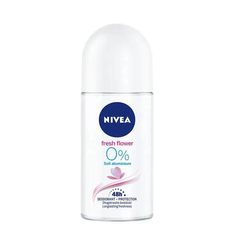 Nivea Deodorant Roll-on cu flori proaspete, 50ml Premium