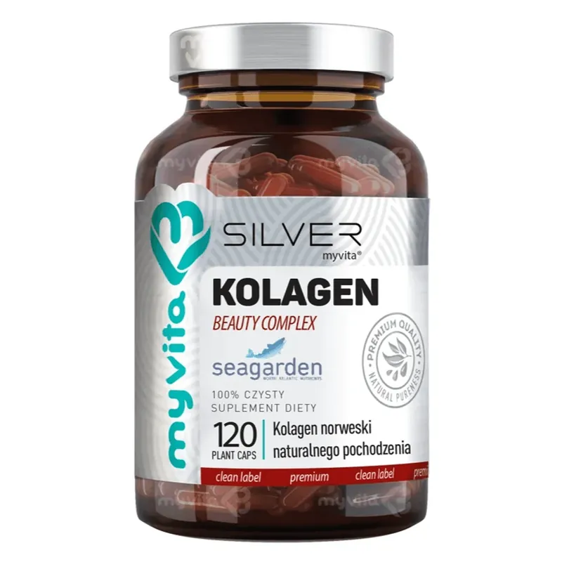Ofertă limitată MyVita Silver Collagen Beauty Complex, colagen natural norvegian, 120 capsule