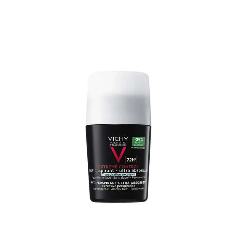Lichidare de stoc Vichy Homme Extreme Control Deodorant Anti-Transpirant 72H Roll-On 50 ml