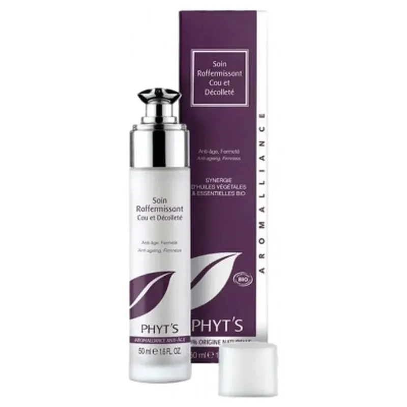 Reducere de preț Phyt‘s Aromalliance Anti-Îmbătrânire – Tratament bio de fermitate pentru gât și decolteu, 50 ml