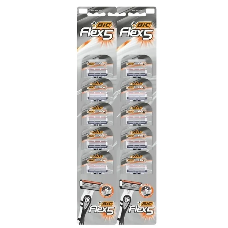 Aparate de ras de unică folosință Bic Flex 5, 10 bucăți Preț redus