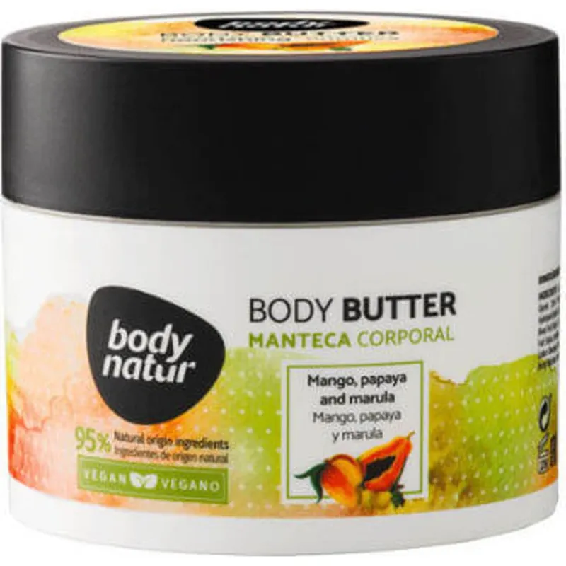 Cumpără online Body Natur Mango & Papaya Butter hidratant pentru corp pentru toate tipurile de piele 200ml