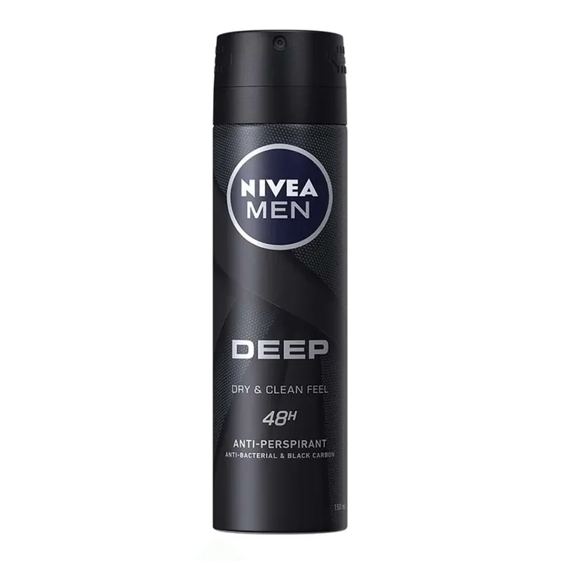 Retur gratuit Deodorant spray pentru barbati Deep Black, 150 ml, Nivea