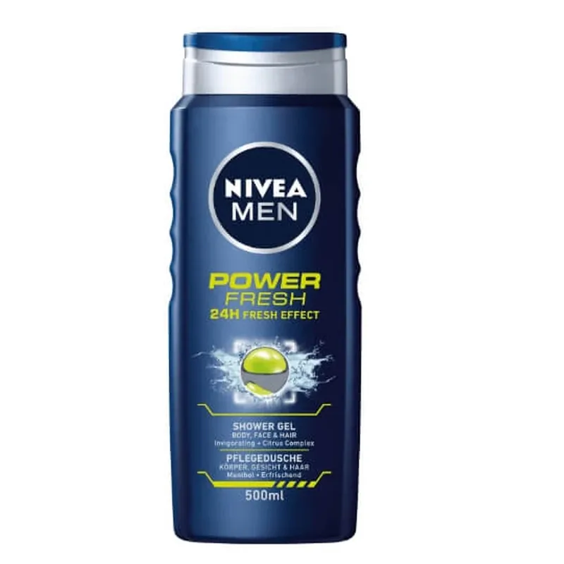 Cumpărături sigure Nivea Men, duș el, Power refresh, 500 ml
