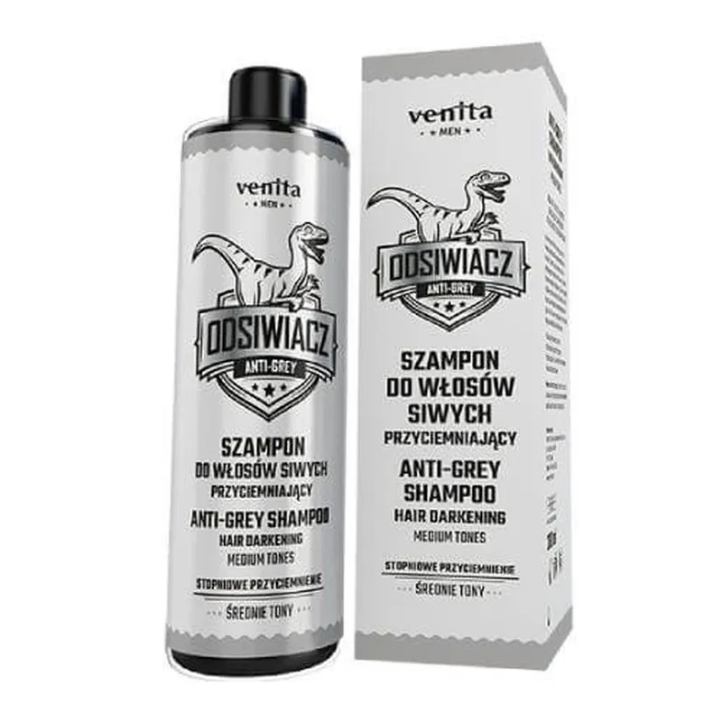 Venita Men Șampon pentru păr gri, tonuri medii de întunecare, 200ml Preț mic
