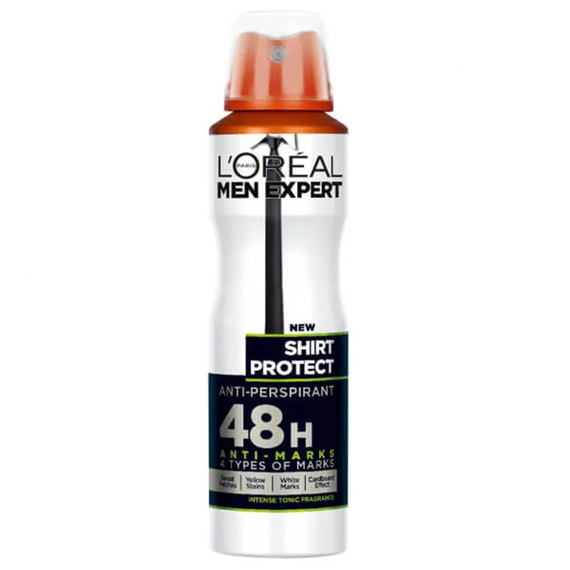 L‘Oreal Men Expert, Shirt Protect, spray antiperspirant, 150 ml Cumpără online