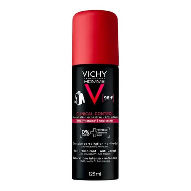 Vichy Homme Clinical Control 96h, antiperspirant, spray, 125 ml Chilipir
