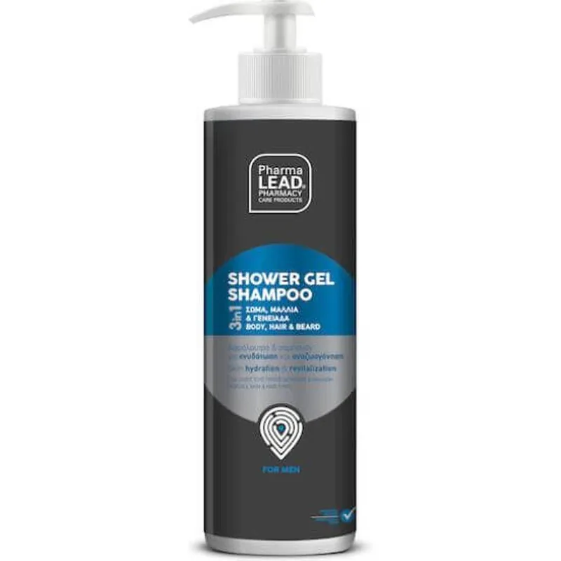 PHARMALEAD Șampon gel de duș pentru bărbați 3 în 1 Șampon gel de duș pentru bărbați pentru față, corp și păr 500ml Expediere rapidă