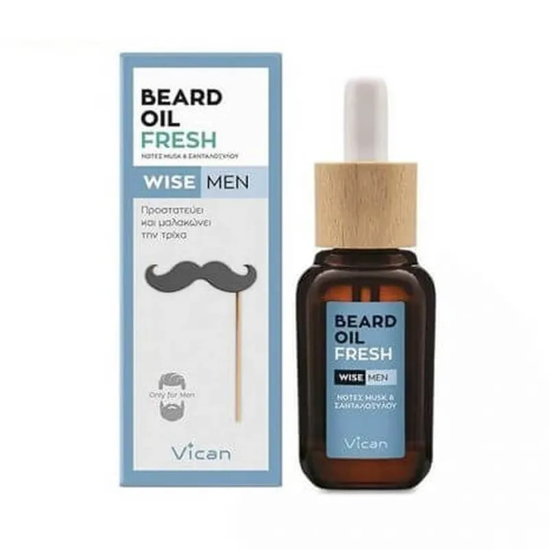 VICAN Wise Men Beard Oil Fresh Beard Oil 30ml Reducere de preț