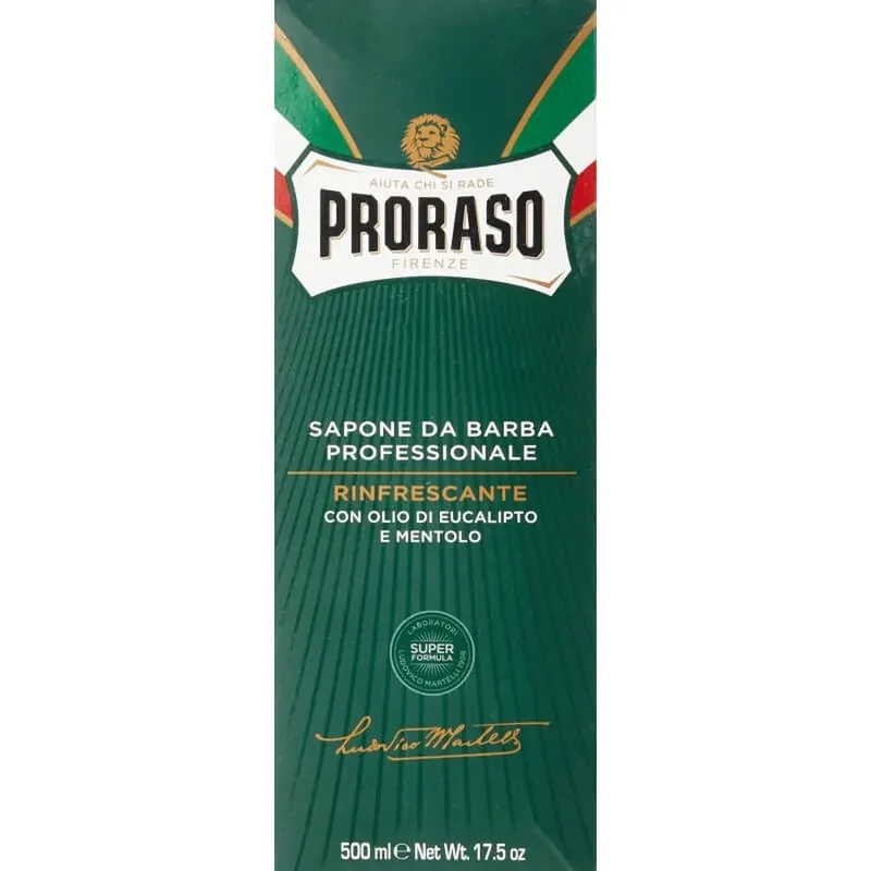 Cumpărături sigure Săpun de bărbierit răcoritor Proraso 500 ml