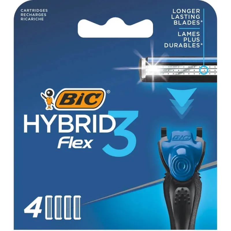 Bic Flex3 hybrid - 4 lame de schimb Nu rata