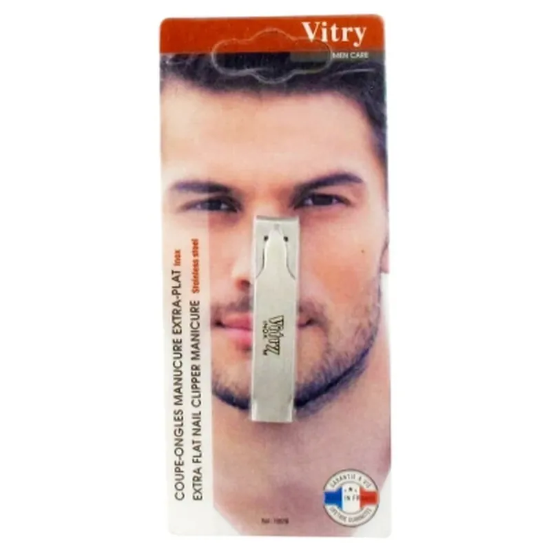 Cel mai vândut Vitry Men Care – Tăietor de unghii pentru manichiură, extra-subțire, din oțel inoxidabil