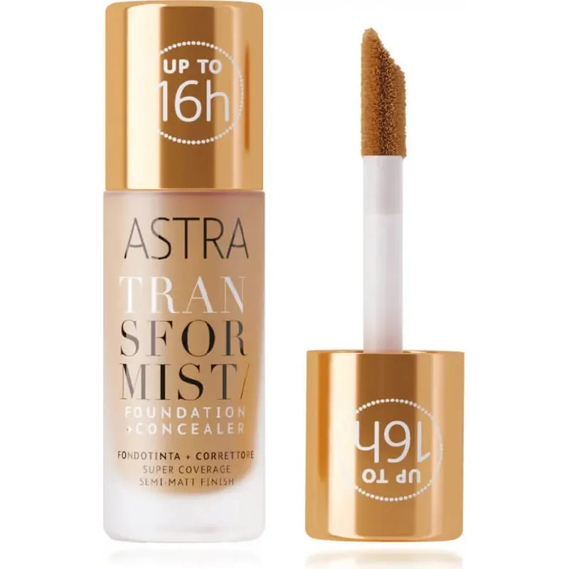 Discount Astra Transformist – fond de ten + corector – nr. 04 amber