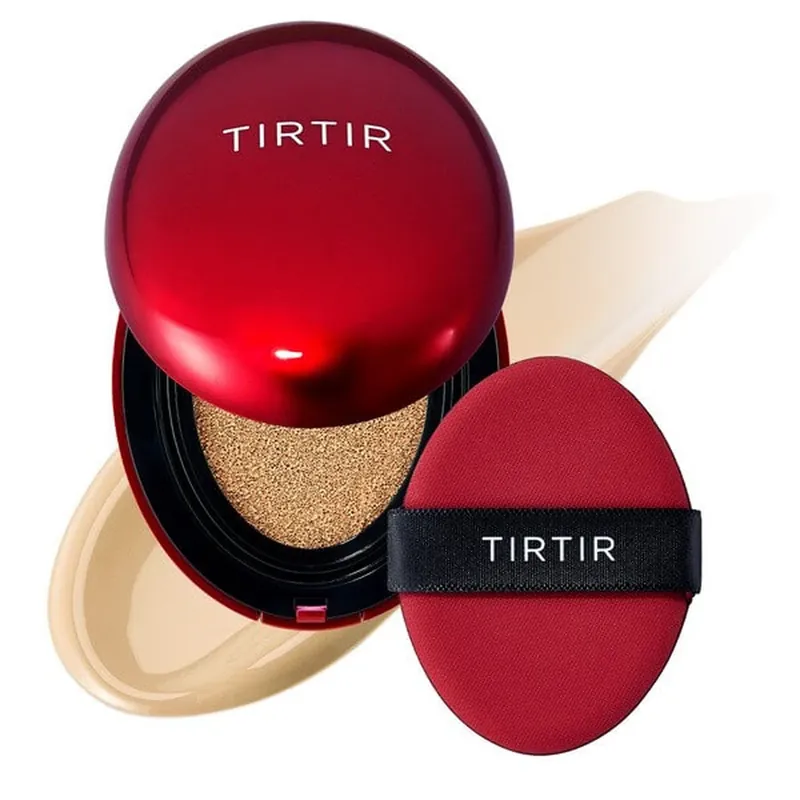 Reducere specială Tirtir Mask Fit Red Cushion Mini, Soft Beige 24W, fond de ten pernă, 4.5 g