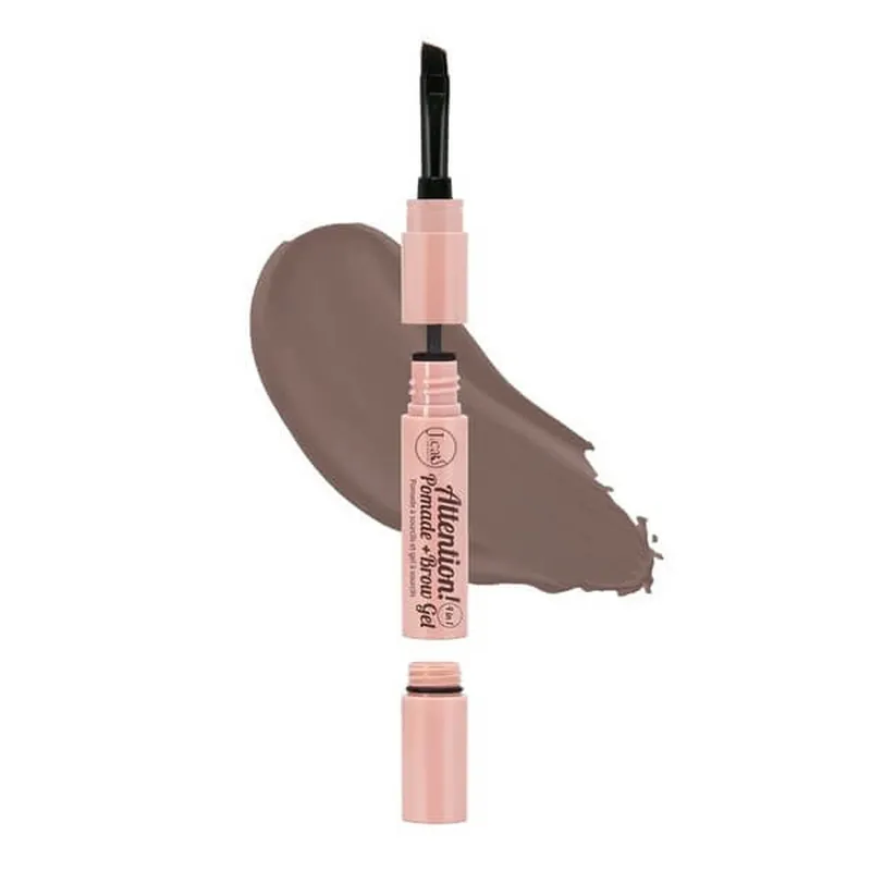 J.Cat Beauty, Attention!, gel pomadă 4 în 1 pentru stilizarea sprâncenelor, 101 Soft Brown, 2.7 g Bestseller