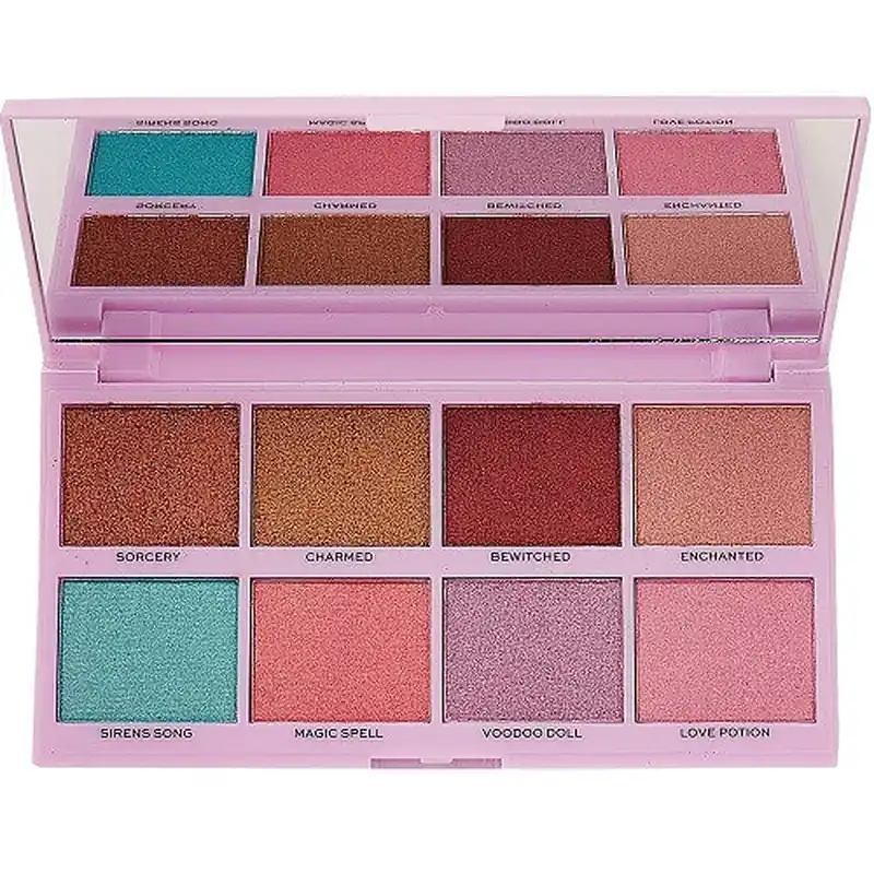 Nu rata Paleta Fard, Makeup Revolution, Under Your Spell Pigment, 8 farduri stralucitoare