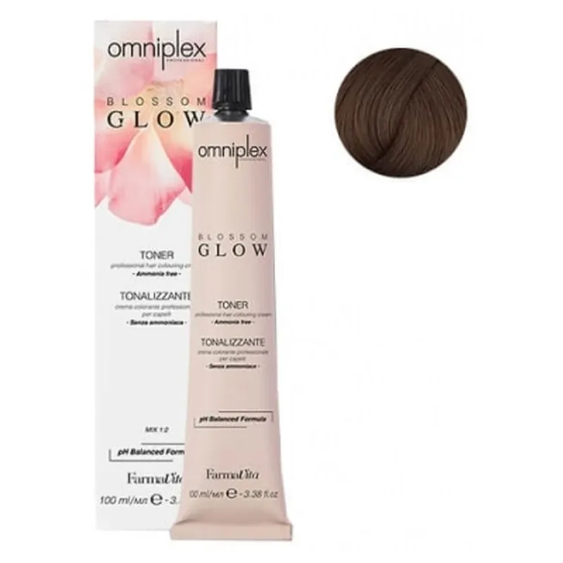 Ofertă specială FarmaVita Cremă de colorare Toner DT 7.8 Castaan Blossom Glow Omniplex