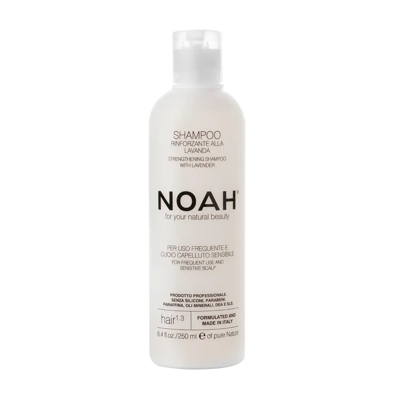 Ofertă limitată Sampon natural fortifiant cu lavanda pentru uz frecvent si scalp sensibil (1.3), Noah, 250 ml