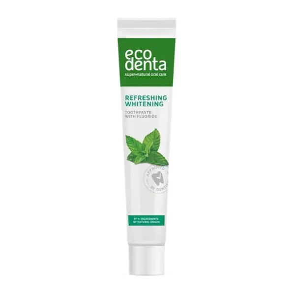 Pasta de dinti naturala pentru albire cu extract de menta, Ecodenta, 75 ml Noutate