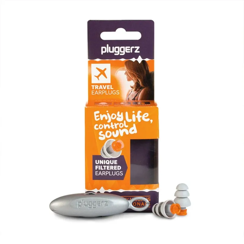 Dopuri de urechi din silicon pentru zbor si filtrarea zgomotului ambiental, Pluggerz Enjoy Travel, 2 bucati Ofertă de sezon
