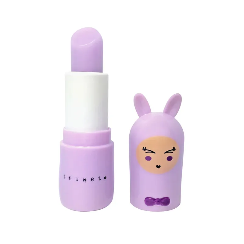 Preț mic Balsam de buze pentru copii, Mauve, cu parfum de bezea, Bunny Delice, Inuwet, 3.5 gr