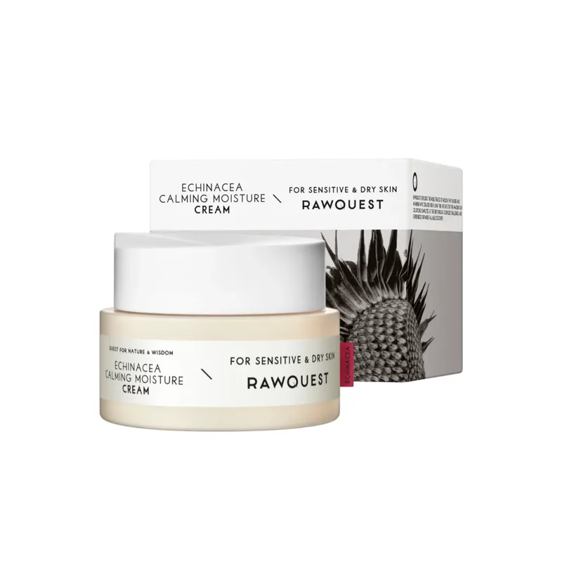 Crema calmanta si hidratanta cu echinacea, pentru piele sensibila & uscata, Rawquest, 50 ml Livrare rapidă