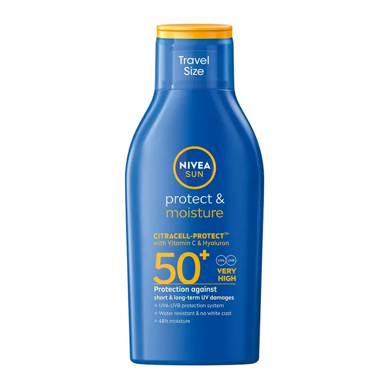 Bestseller Lotiune protectie solara Nivea Sun Protect & Moisture SPF 50+, 100 ml