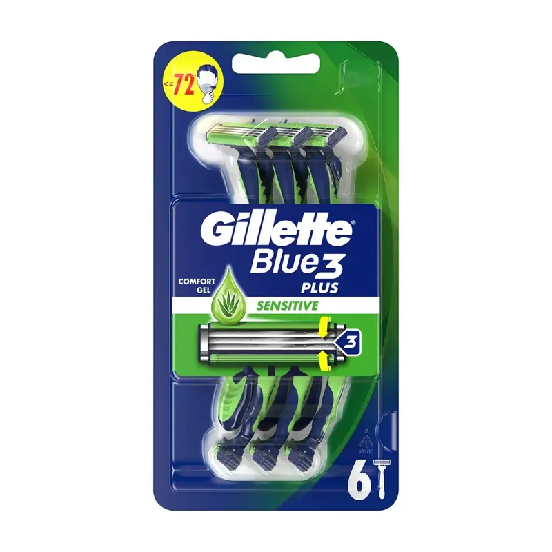 Set aparate de ras barbati, unica folosinta Gillette Blue3 Sensitive, 6 bucati Comandă acum